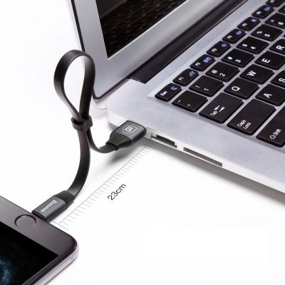 11. Baseus Nimble USB-A / Lightning 2A cable 0.23 m - black