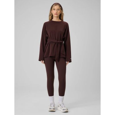 3. Women's regular sweatshirt with ties and modal 4F 4FRSS26TSWSF2784-80S