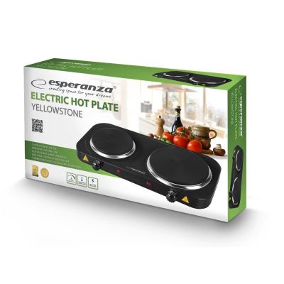 22. ESPERANZA ELECTRIC COOKER YELLOWSTONE 1500W + 1000W BLACK EKH014K