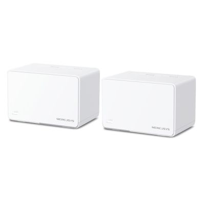 Mercusys Halo H80X System (2-pack) Dual-band (2.4 GHz/5 GHz) Wi-Fi 6 (802.11ax) White 3 Internal