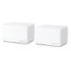 Mercusys Halo H80X System (2-pack) Dual-band (2.4 GHz/5 GHz) Wi-Fi 6 (802.11ax) White 3 Internal