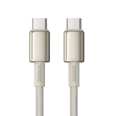 4. Baseus Tungsten Gold USB-C / USB-C cable 100W 1m - gold