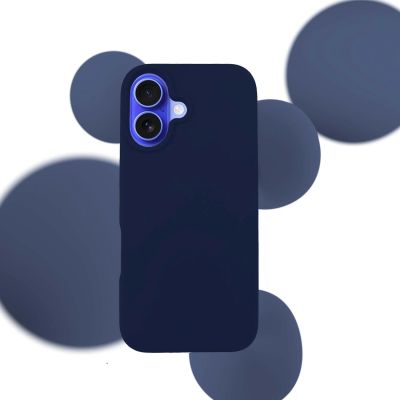 7. 3mk Silicone Case for iPhone 16 Plus - navy blue
