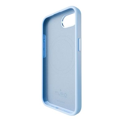 5. Puro Icon Mag Pro MagSafe Silicone Case for iPhone 16e/17e - Blue