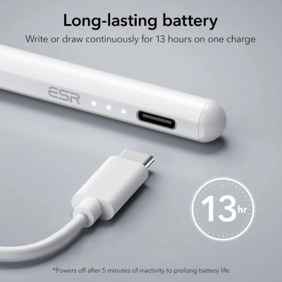 2. ESR Digital+ Magnetic Stylus Pen for iPad - White