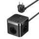 Baseus PowerCombo 3AC+2U+2C 30W EU Power Strip (1.5m; black)