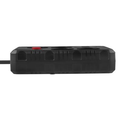 2. MACLEAN POWER STRIP, EXTENSION CORD 4 OUTLETS + 3XUSB, 110-240V AC 50/60HZ, 2.1A MAX 2500W, 1.5M, BLACK MCE392 B