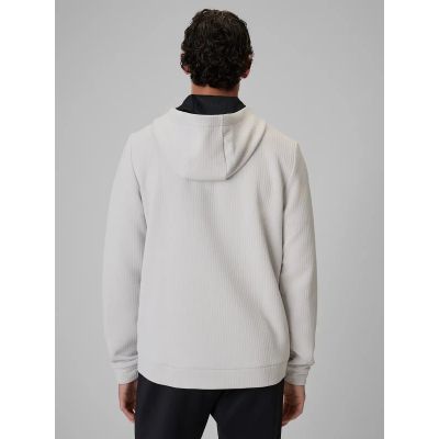 2. Men's regular training sweatshirt made of structured knit fabric 4F 4FWAW26TFSWM0891-11S