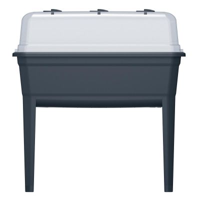 15. STANDING GREENHOUSE SEEDBED RESPANA SET ECOLINE 74.6x77.7x36.8CM ANTHRACITE