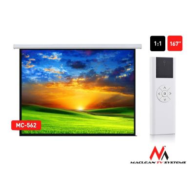 2. Maclean MC-562 screen (ceiling; electrically retractable; 1:1; 167.0")