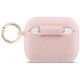 2. Guess Silicone Glitter Ring Case for AirPods Pro 3 - Pink