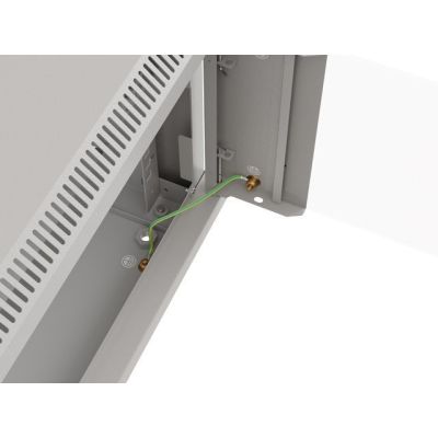 14. Lanberg 19" 6U 540x350 gray glass door wall-mounted rack cabinet (Flat Pack)