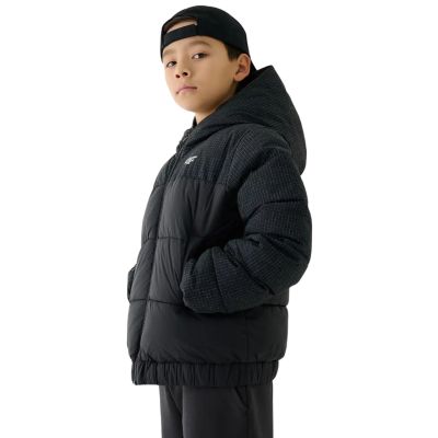 4. Boy's down jacket 4F M621 deep black 4FJWAW25TDJAM621 20S