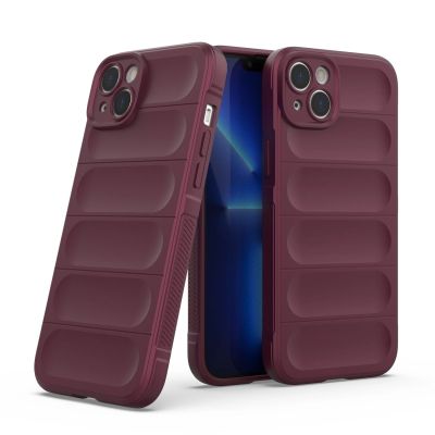 7. Magic Shield Case case for iPhone 14 Plus elastic armored case in burgundy