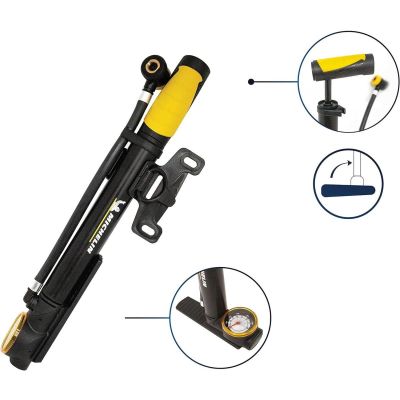 4. MINI BICYCLE PUMP WITH MANOMETER 2in1 ALU MICHELIN 8 bar (120PSI)