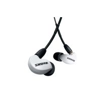 Shure SE215DYWH+UNI-EFS - AONIC215 Single Driver In-Ear Headphones with 3.5mm Cable (White)