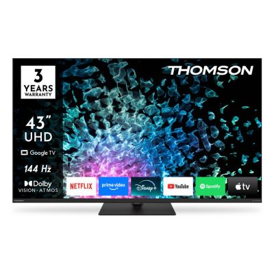 Thomson 43MG7C15 TV 109.2 cm (43") 4K Ultra HD Smart TV Wi-Fi Black 320 cd/m2