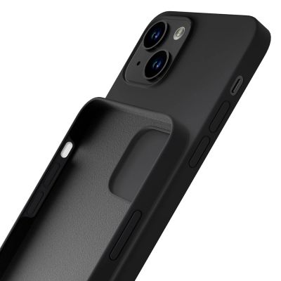 11. iPhone 14 Plus 3mk Silicone Case Series - Black