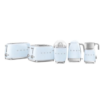 9. Smeg TSF02PBEU Toaster 4 Slices 1500W Blue