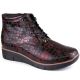 12. Insulated leather wedge ankle boots Filippo W PAW376B burgundy