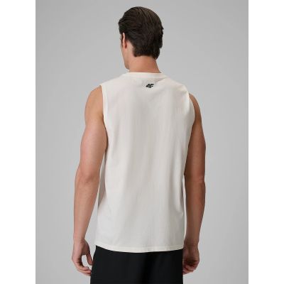 2. Men's relaxed sleeveless T-shirt with print 4F 4FRSS26TSLEM365-11S