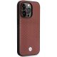4. Case BMW BMHCP14X22RFGR iPhone 14 Pro Max 6.7" Burgundy/burgundy Leather Diamond Pattern