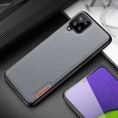 17. Dux Ducis Fino case covered with nylon material for Samsung Galaxy A22 4G black