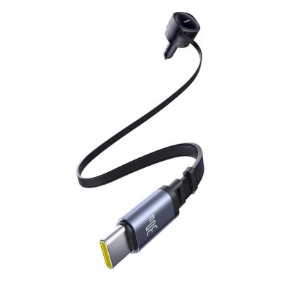 4. Baseus Enjoyment Max 90W Car Charger 2x USB-C + USB-C and Lightning Cable - Black