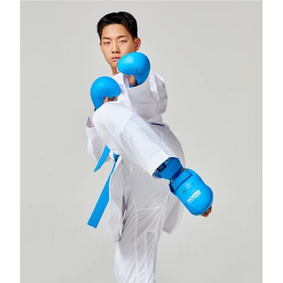 3. Karate WKF BLUE Shin and Foot Protectors | MOOTO