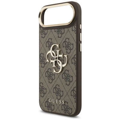 6. Guess 4G Big 4G Classic Logo Case for iPhone Air - Brown and Gold