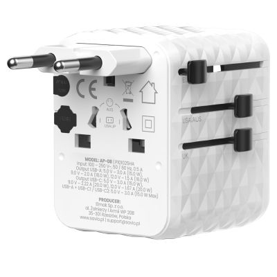 2. SAVIO UNIVERSAL TRAVEL ADAPTER 20W AP-08