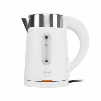 3. ELDOM CORDLESS KETTLE 185B TRIPO WHITE 1000W 0.8 L, BPA FREE, INSULATED