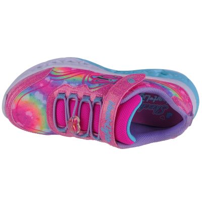 3. Skechers Flutter Heart Lights-Groovy Swirl 303253L-HPLV Pink 28