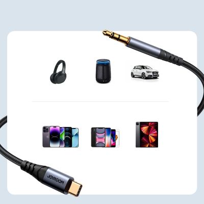 11. Joyroom Audio Transfer Series SY-A07 Mini Jack 3.5mm/USB-C Cable 1.2m - Black