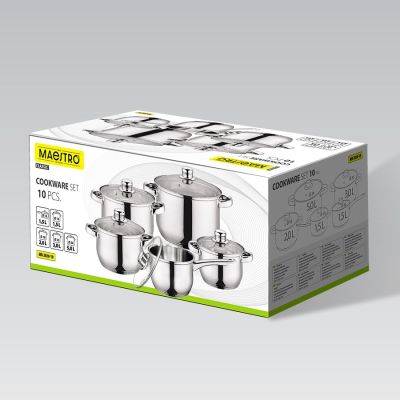 4. MR-2020-10 MAESTRO 10-piece pot set