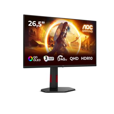 2. AOC G4 Q27G4ZDR Computer Monitor 67.3 cm (26.5") 2560 x 1440 px Quad HD QD-OLED Black, Red