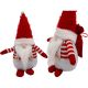 DECORATIVE SANTA CLAUS WITH GIFT BAG 25CM WHITE