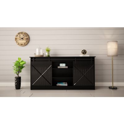 4. Chest of drawers 160x80x35 GRANERO black/black finish