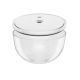 5. Set of 3 glass vacuum bowls with lids