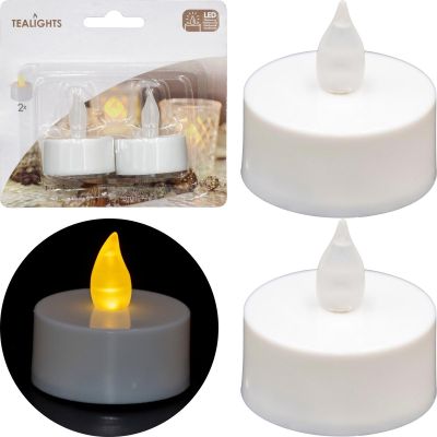 15. SET OF 2 LED TEA LIGHT CANDLES