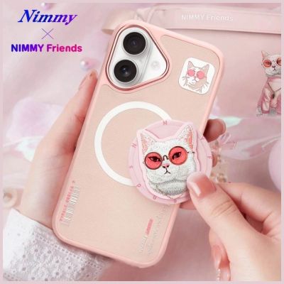 16. Nimmy Glasses Cool Cat MagSafe Case for iPhone 16 - Pink