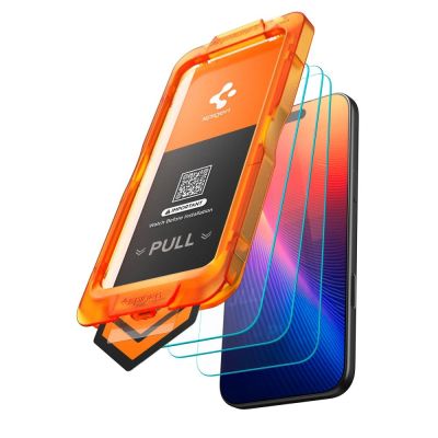 2. Spigen Glas.tR AlignMaster Slim 3-Pack Tempered Glass for iPhone 17 Pro