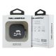 3. Karl Lagerfeld Silicone Karl&Chaupette Head 3D Case for AirPods 4 - Black