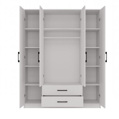 3. ROMANA WARDROBE 160X205 WHITE WITHOUT MIRROR