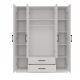 3. ROMANA WARDROBE 160X205 WHITE WITHOUT MIRROR