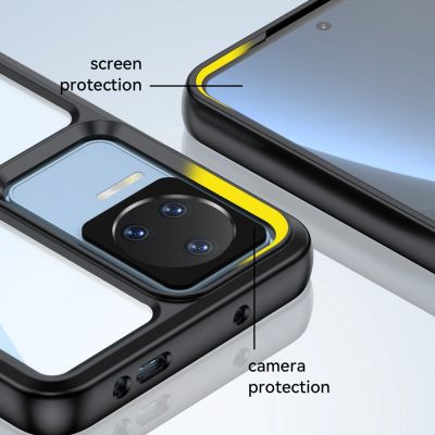 10. Outer Space Case for Xiaomi Poco F4 5G cover with a flexible frame blue