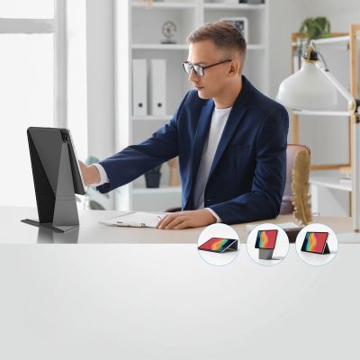 11. AmazingThing Matte Pro Mag Folio Case with Stand for iPad Air 11" M3/M4 (2025/2026) - Black