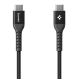 2. Spigen EB10010CCA Essential USB-C / USB-C 100W 100CM Cable - Black