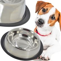 Stainless Steel Bowl for Dogs and Cats, 20 cm