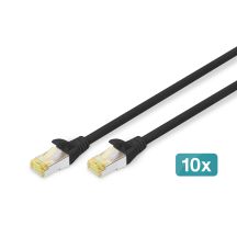 Digitus CAT 6A S/FTP Patch Cable, 10 Pack